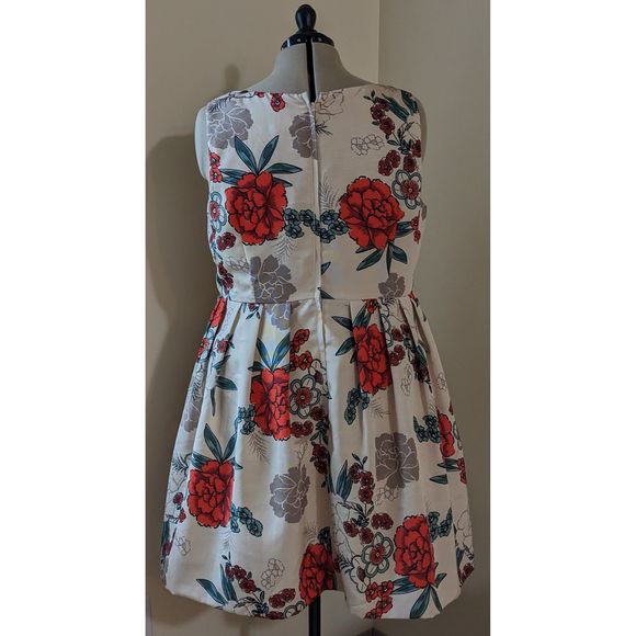 Modcloth Elegant Excellence Floral 1940s Vintage Style Party Dress - Picture 4 of 8